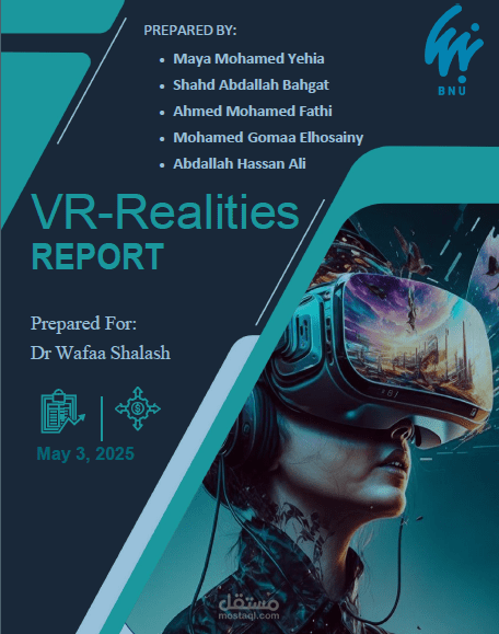 Virtual Reality (VR) Report Using Microsoft Word