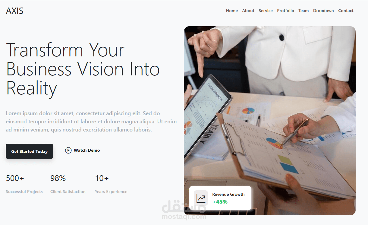 واجهة رقمية إبداعية تعكس هوية شركتك وتحقق أهدافها