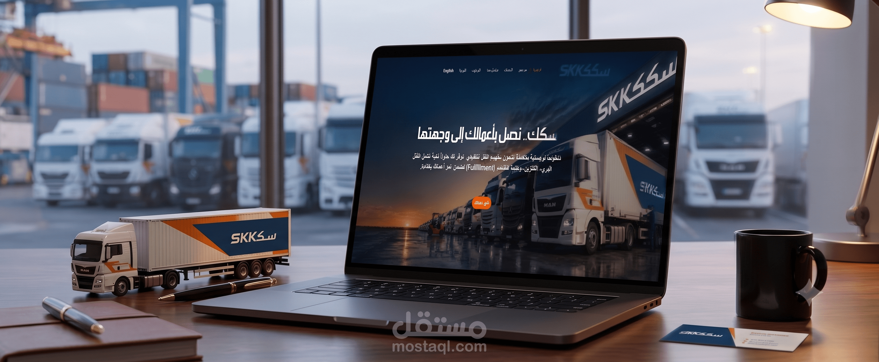 تصميم موقع لشركة سكك للنقل البري