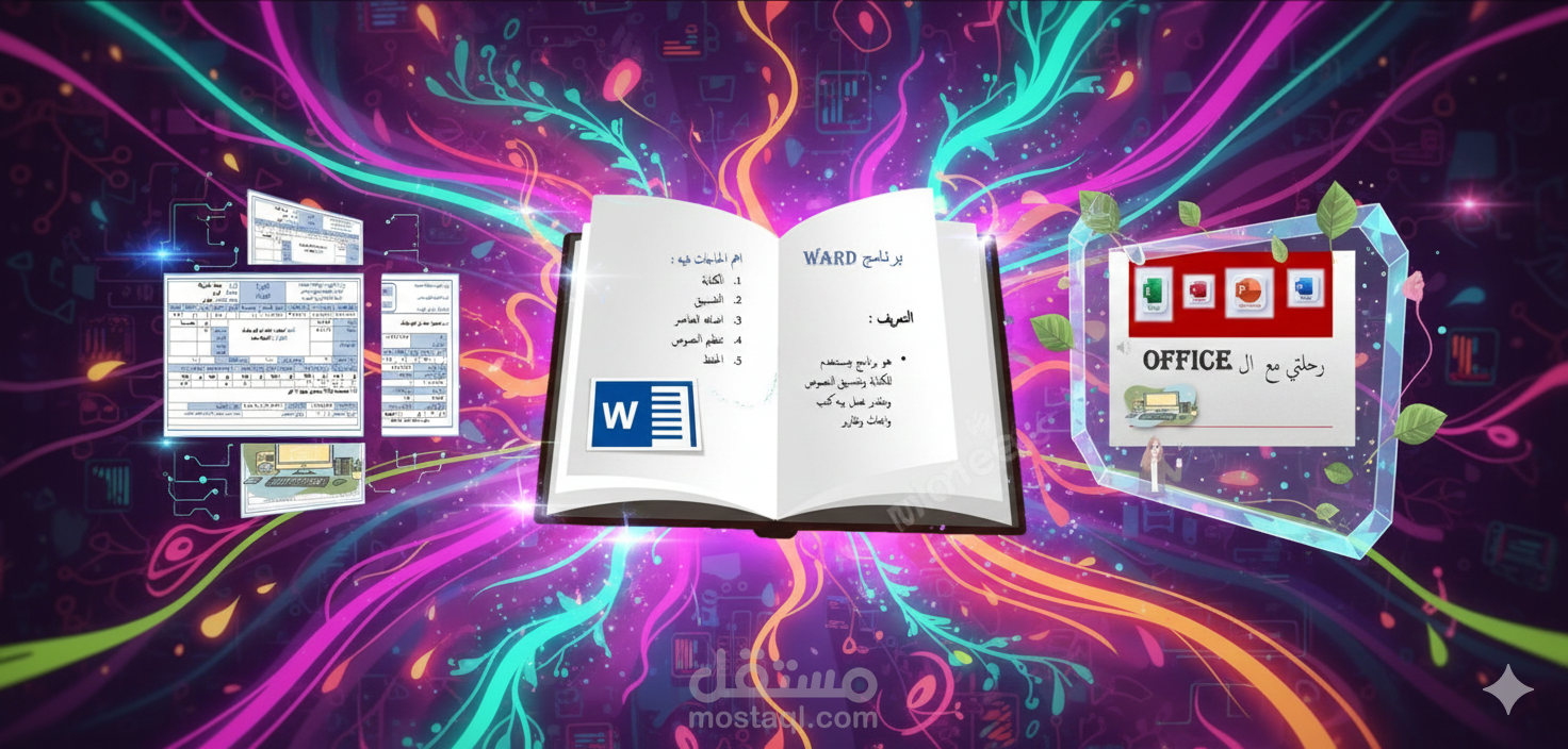 صميم ملفات Word احترافية وعروض PowerPoint مميزة