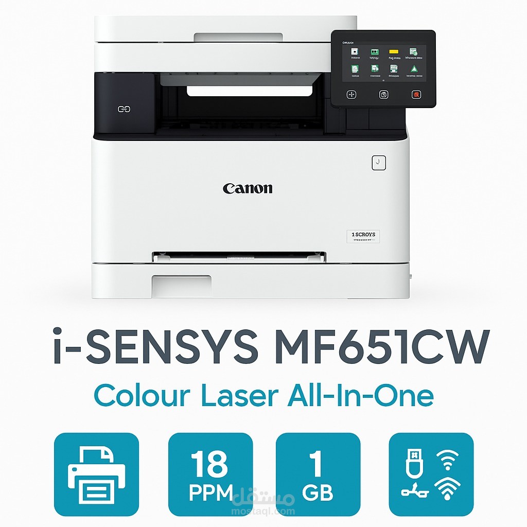 تصميم إعلان لطابعة Canon