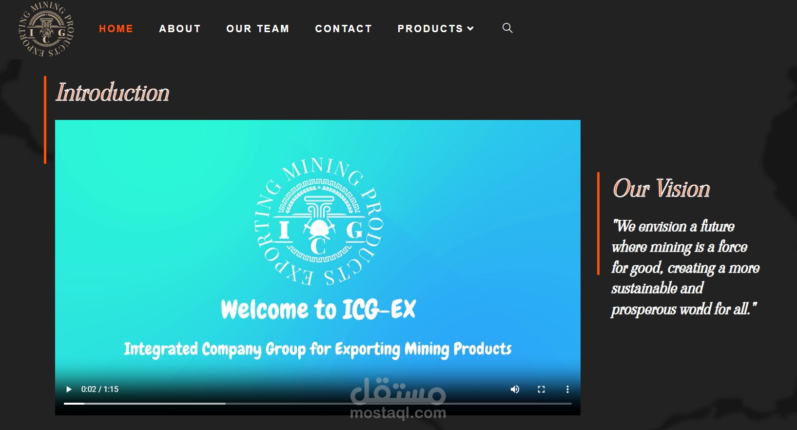 تصميم موقع لشركة باستخدام وردبريس