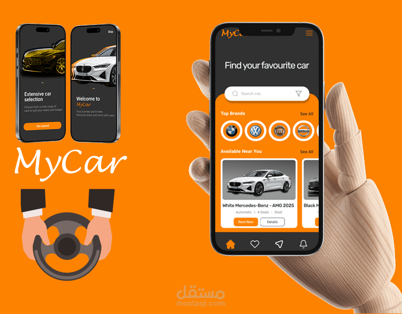 MyCar Car - Rental Mobile App | UI/UX Case Study