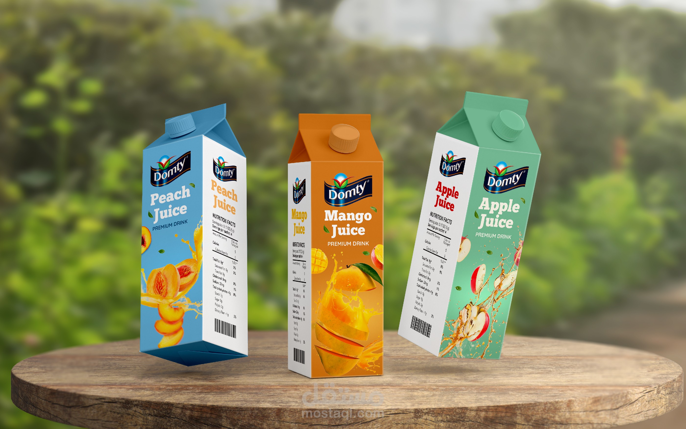 domty juice packaging