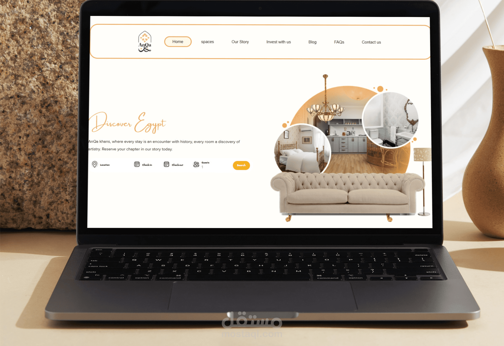 تطوير موقع لتأجير الشقق السياحية