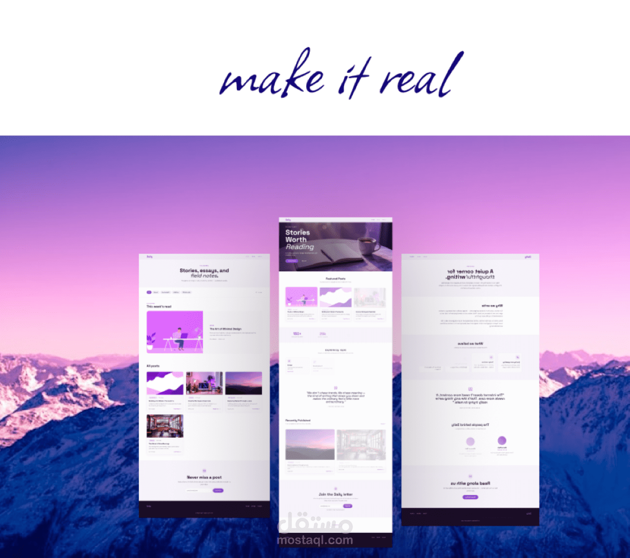 تصميم وتطوير موقع مدونة ديناميكي سريع باستخدام React
