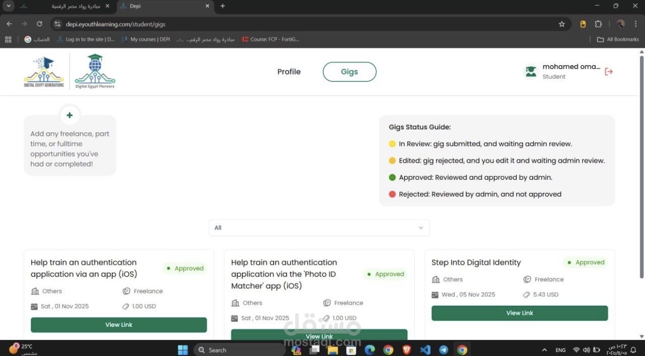 A new milestone in my journey with the Digital Egypt Pioneers Initiative (DEPI)!