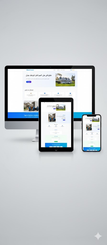 تطوير موقع  للنقل الاثاث داخل  المملكة العربية السعوديةاحترافي متجاوب للجميع الشاشات باستخدام HTML و CSS و JavaScriptو Bootstrap