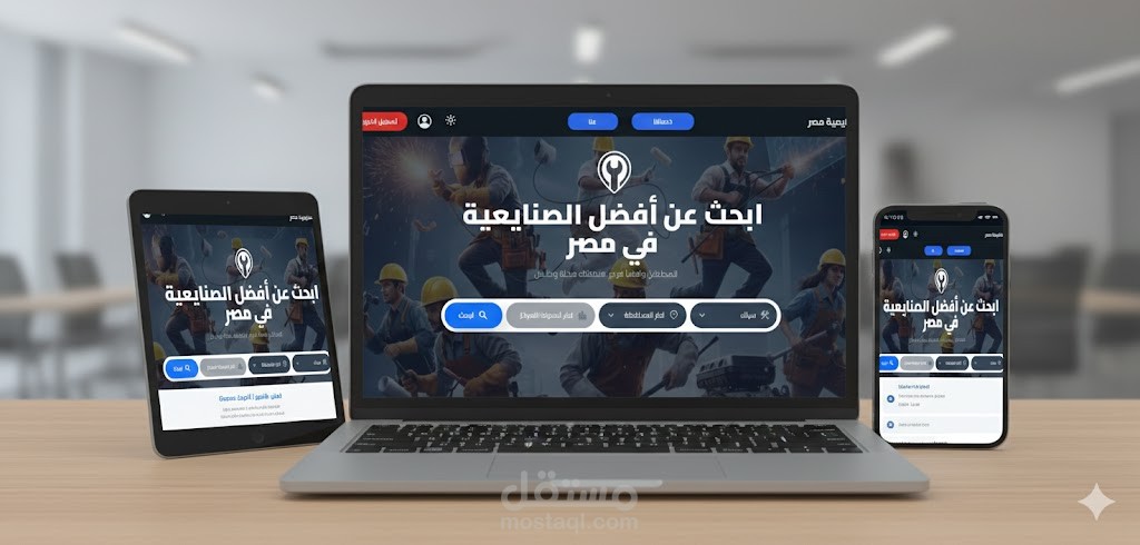 صنايعية مصر | منصة ويب لطلب خدمات الصيانة