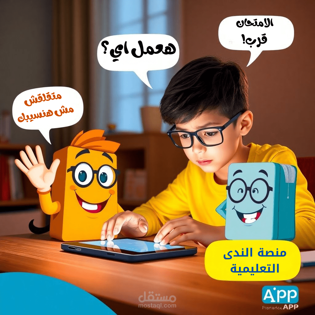 اعلان منصة تعليمية