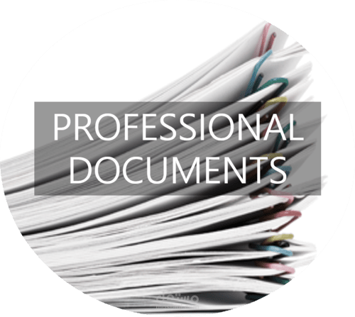 إعداد الوثائق المهنية بأنواعها