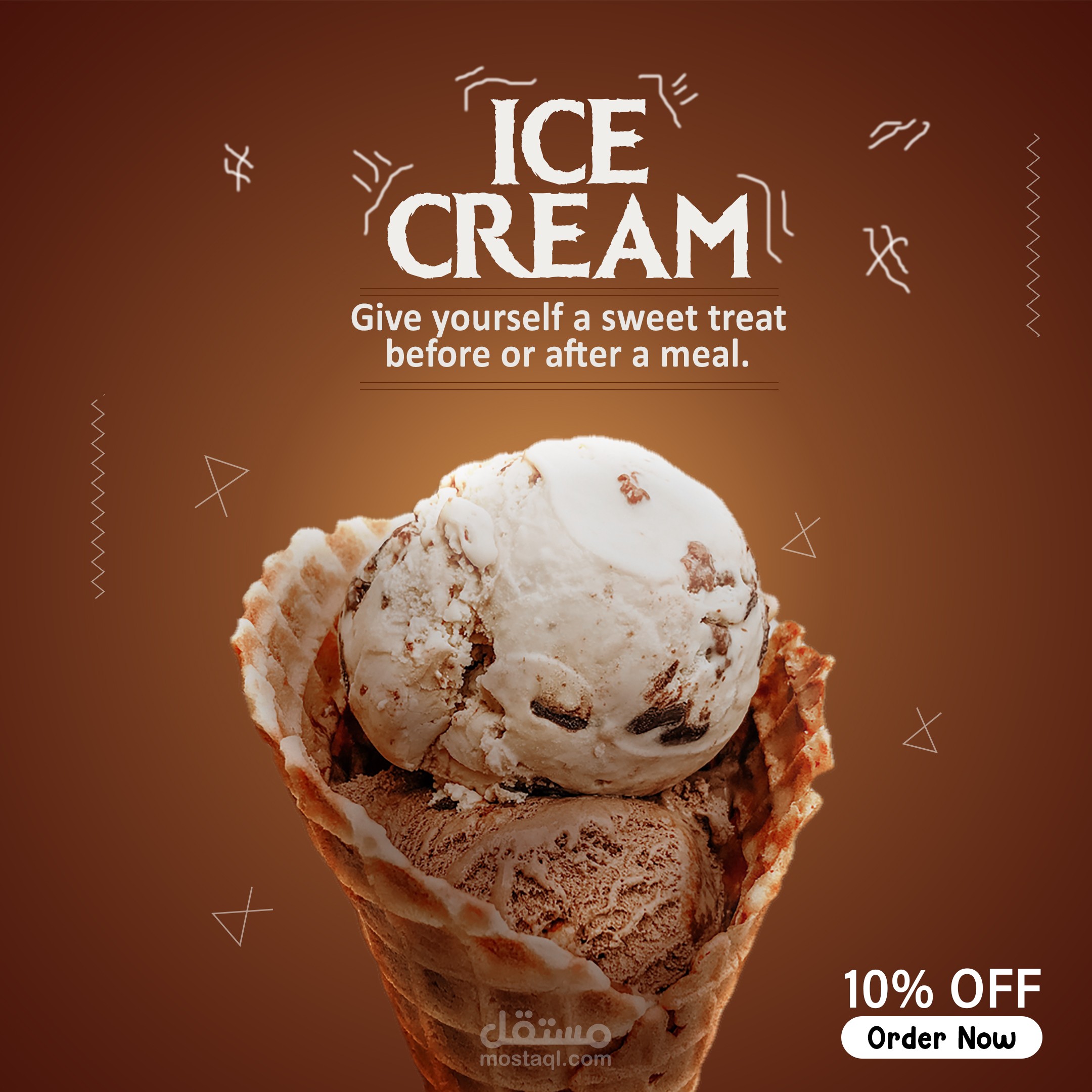 بوست انستقرام لمحل يبيع Ice Cream