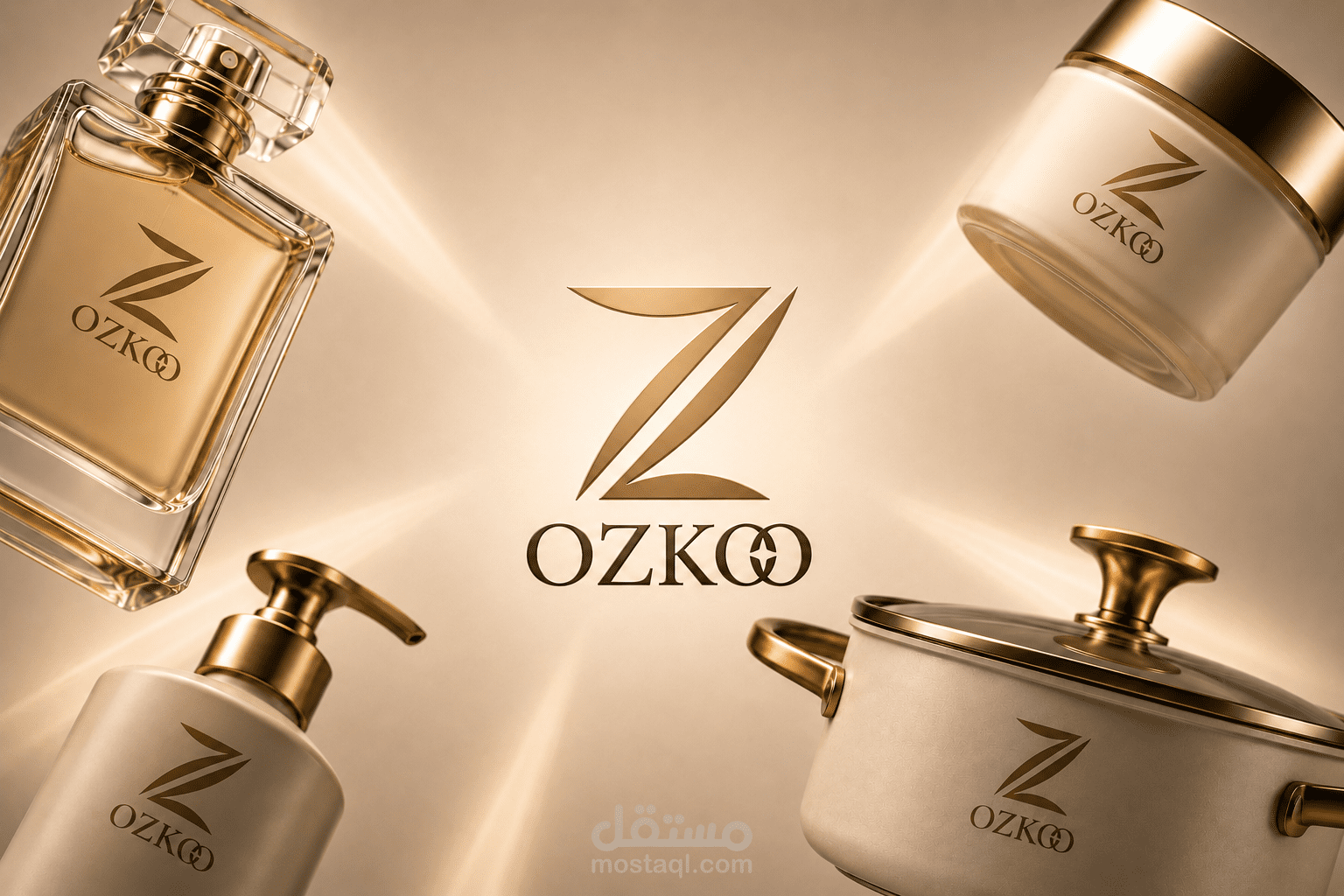 تصميم شعار وهية بصرية OZOKK { متجر الاكتروني }