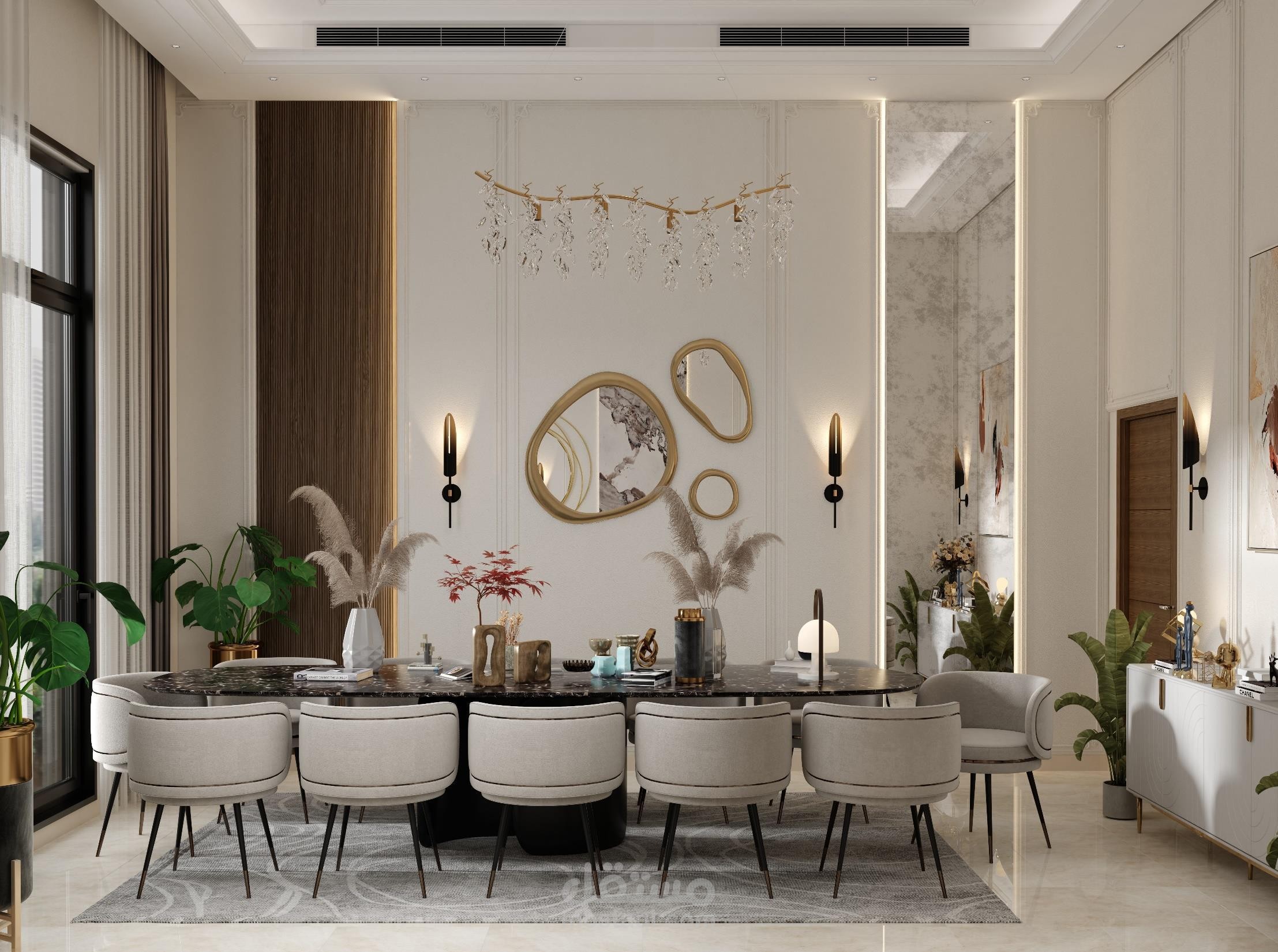 تصميم فيلا راقية بفكرة معمارية مميزة
