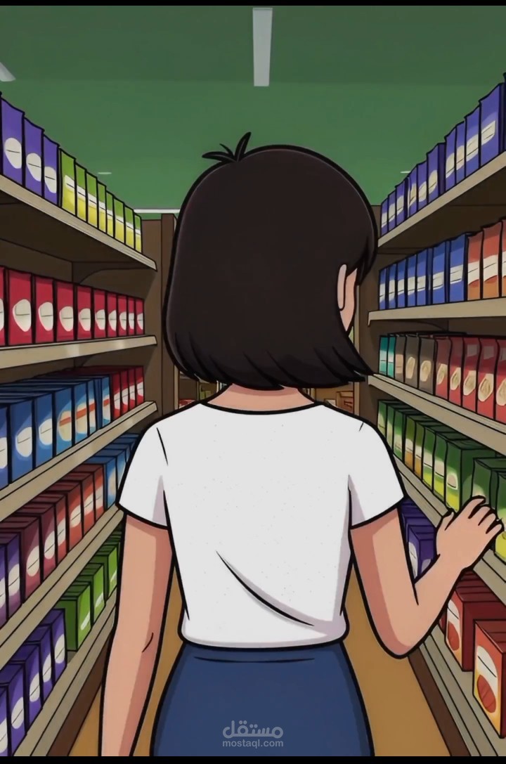 تصميم إعلان لبنزينة وسوبرماركت