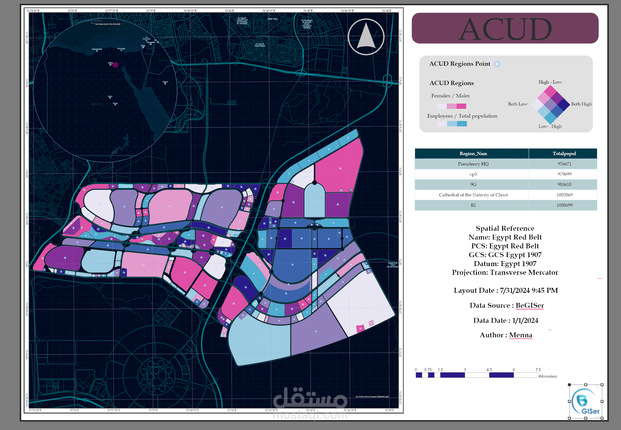 GIS Projects – Digitizing, Layouts & Spatial Analysis
