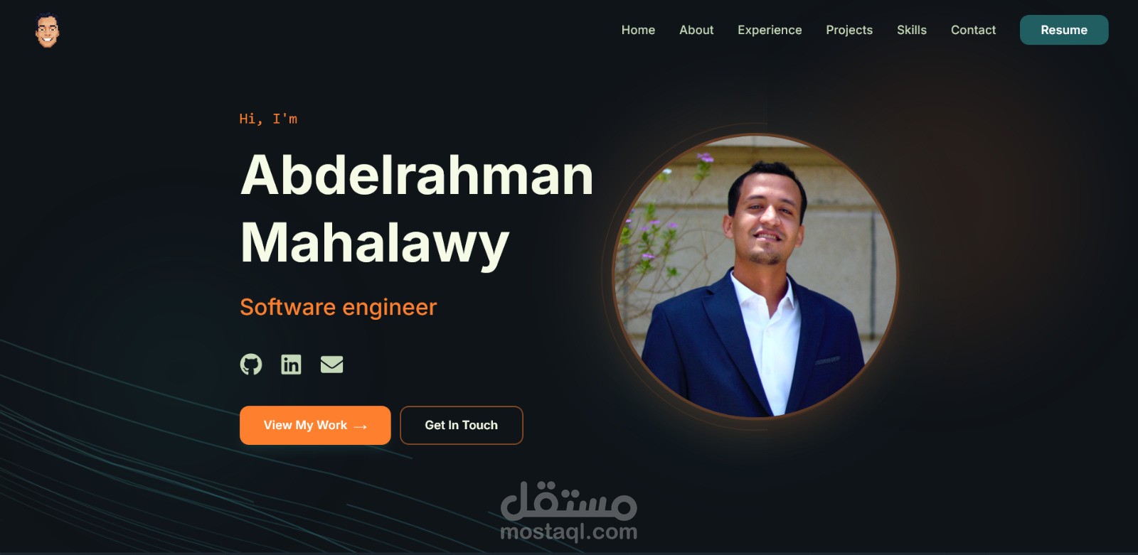 تصميم وتطوير صفحة تعريفية احترافية protofolio