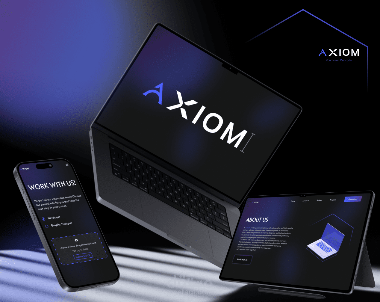 موقع تعريفي لشركة برمجية – دمشق