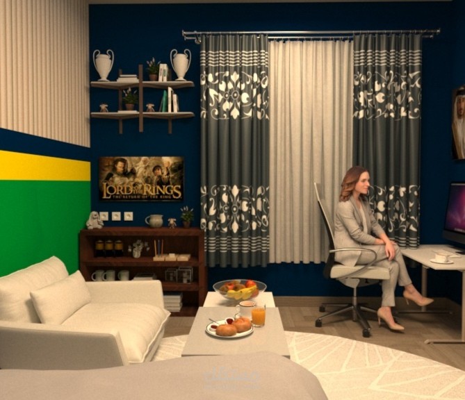 تصميم غرفة نوم بنمط برازيلي