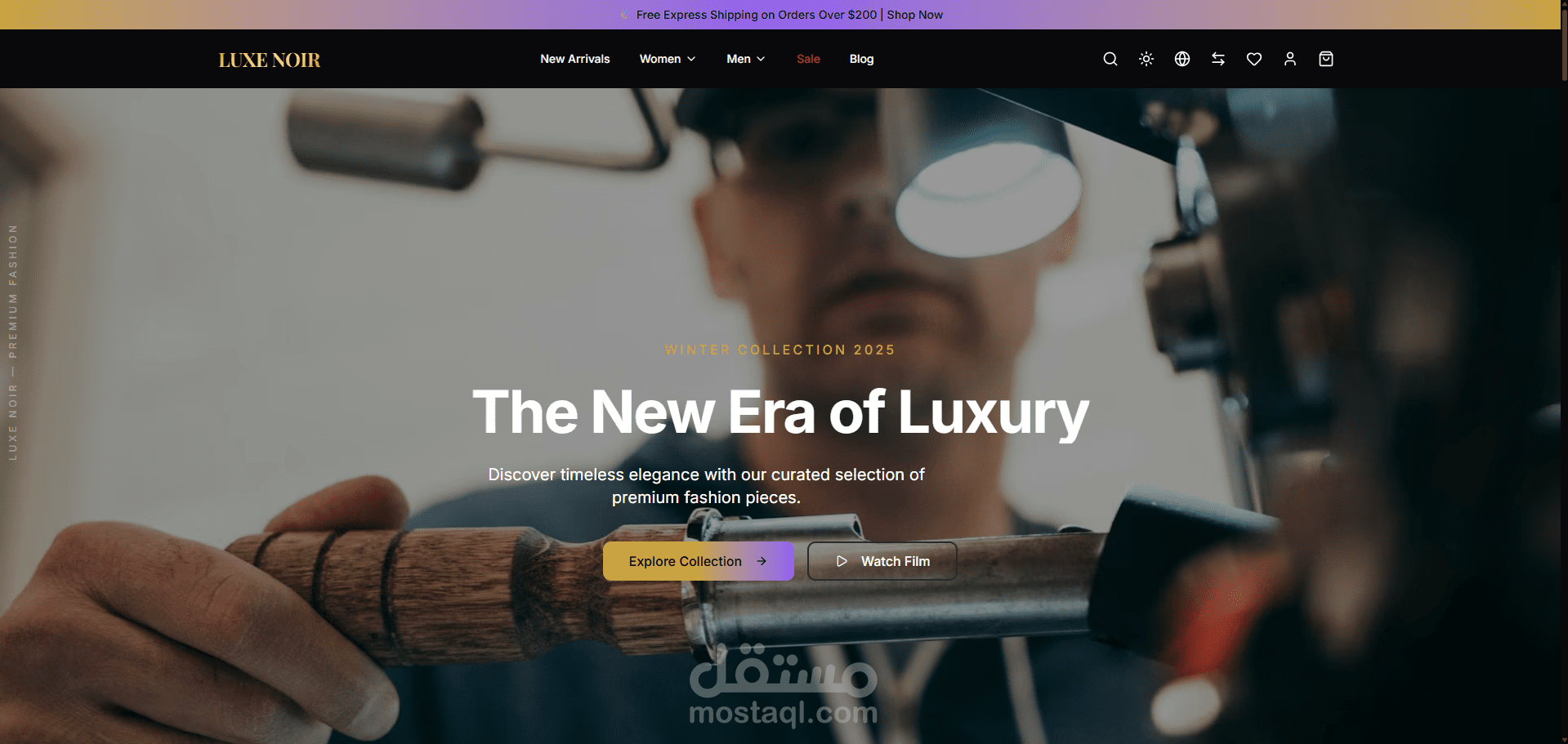 LUXENOIR – Luxury E-commerce Web Experience (Next.js)