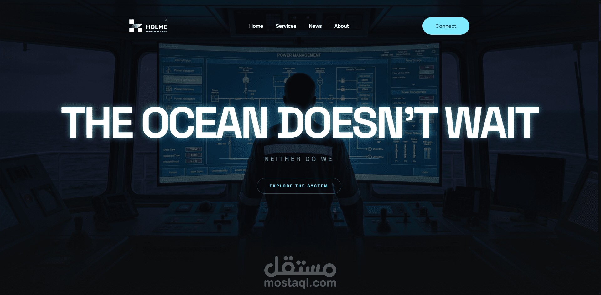 بناء موقع شركة Holme Engineering مع واجهة UX متقدمة وسرعة عالية