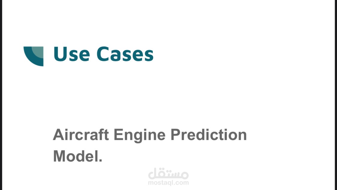 Aircraft engine prediction model use cases