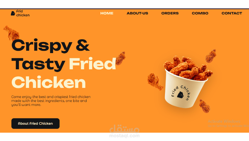 Fried Chicken Restaurant Website