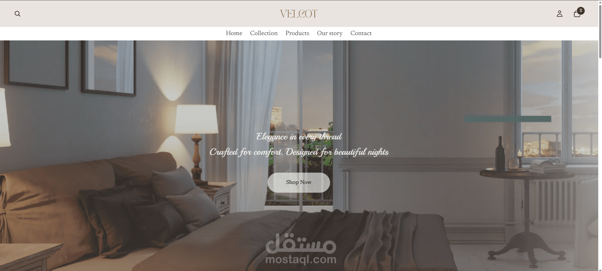 Shopify E-commerce Store for Velcot