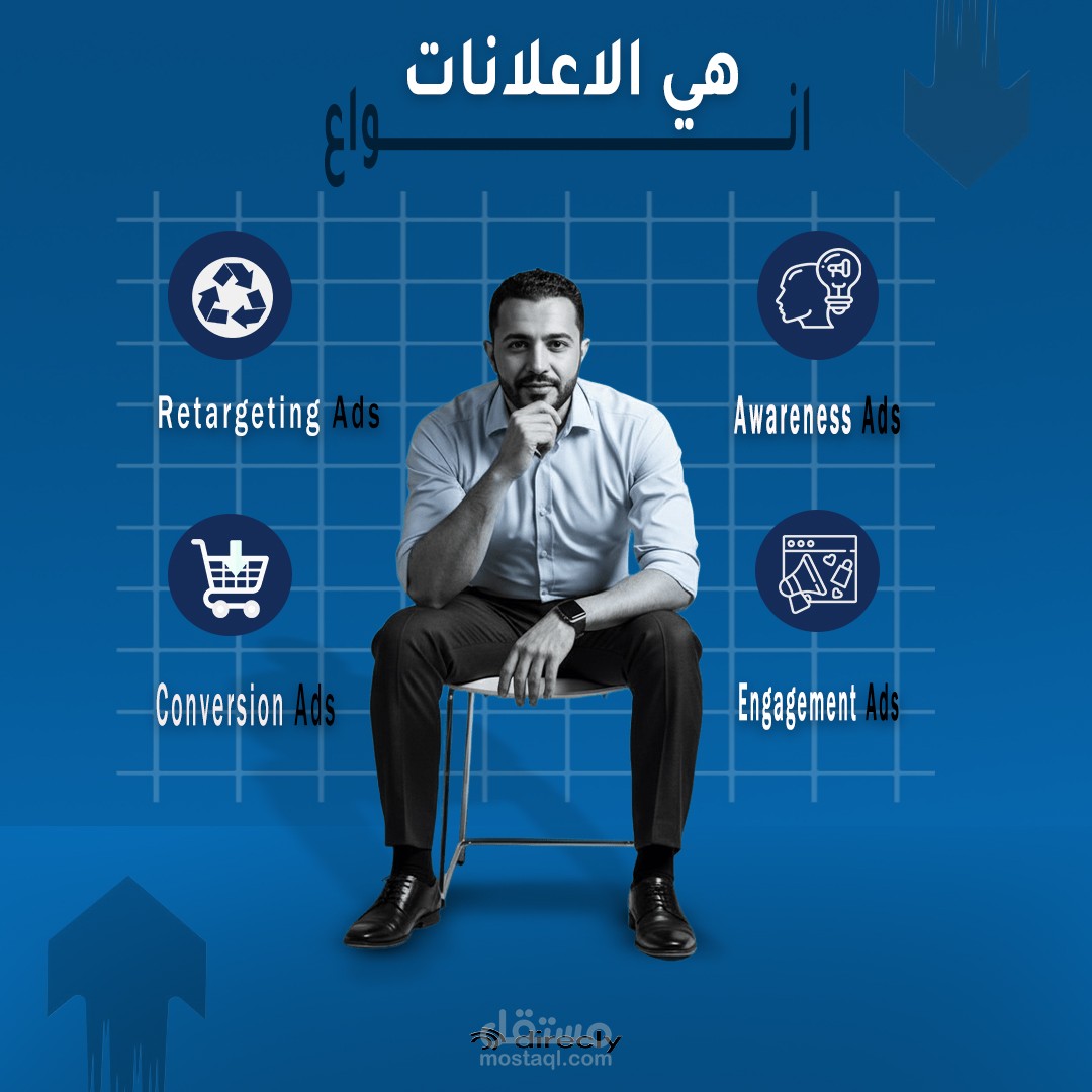 تصميم بوست لأنواع الإعلانات