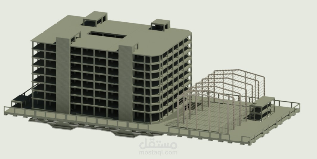 Revit Structure Modeling for Marble Factory Project