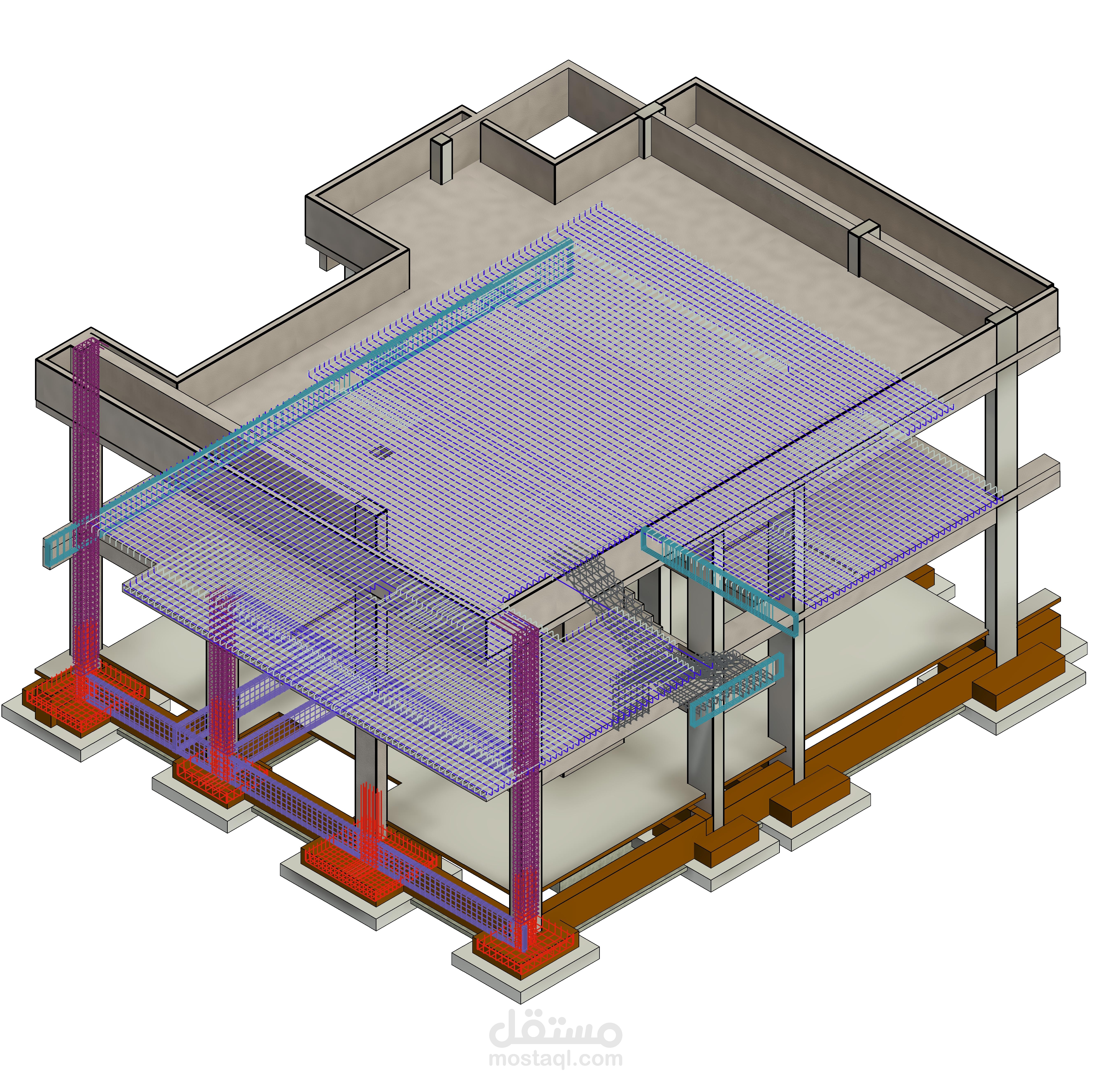 Revit Structural Reinforcement Shop Drawings – Villa Project