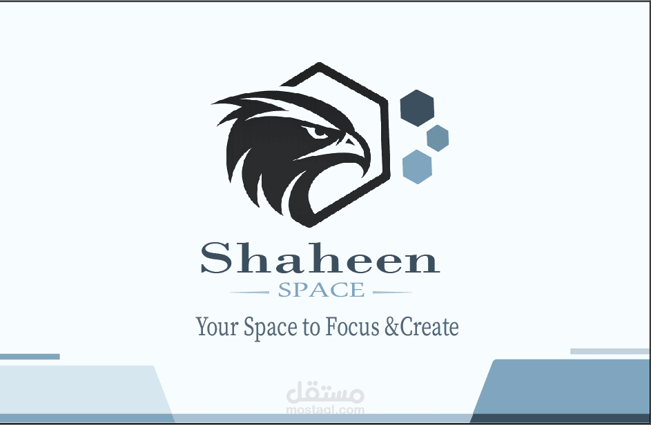 تصميم بزنس كرت عصري وناعم لـ Shaheen Workspace