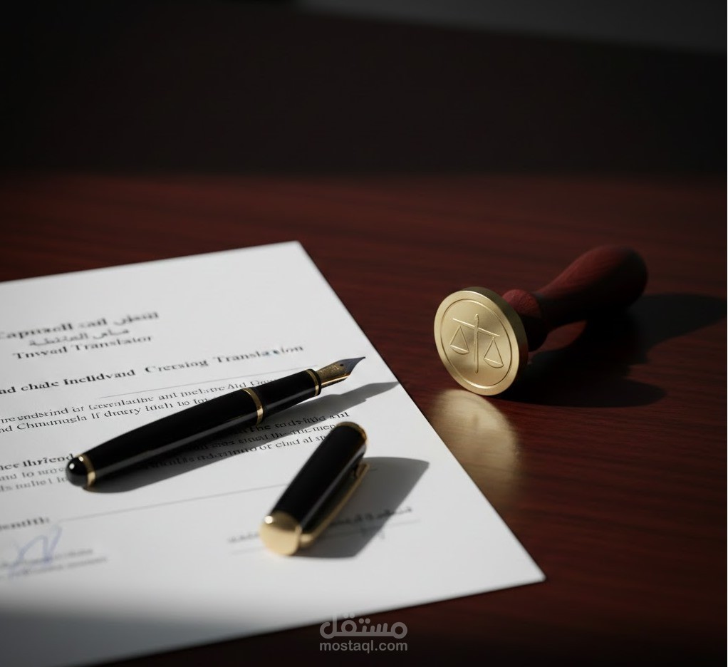 ترجمة احترافية لعقد عمل (عربي ↔ إنجليزي)