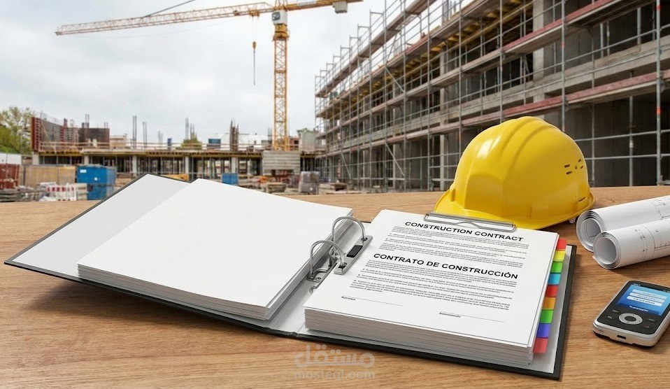 ترجمة متخصصة لعقد إنشاءات دولي (FIDIC)