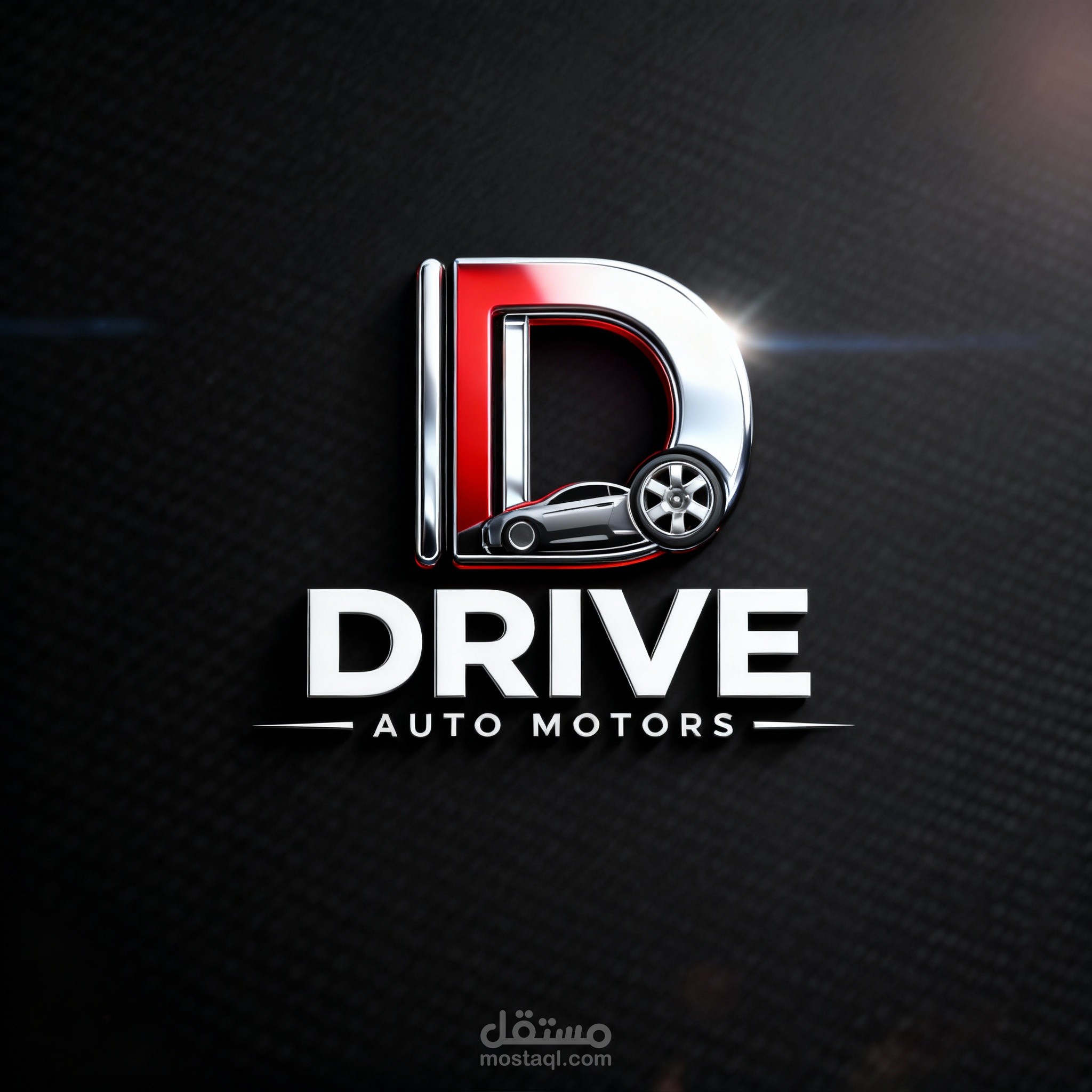 Drive Auto Motors – Modern 3D Logo Design