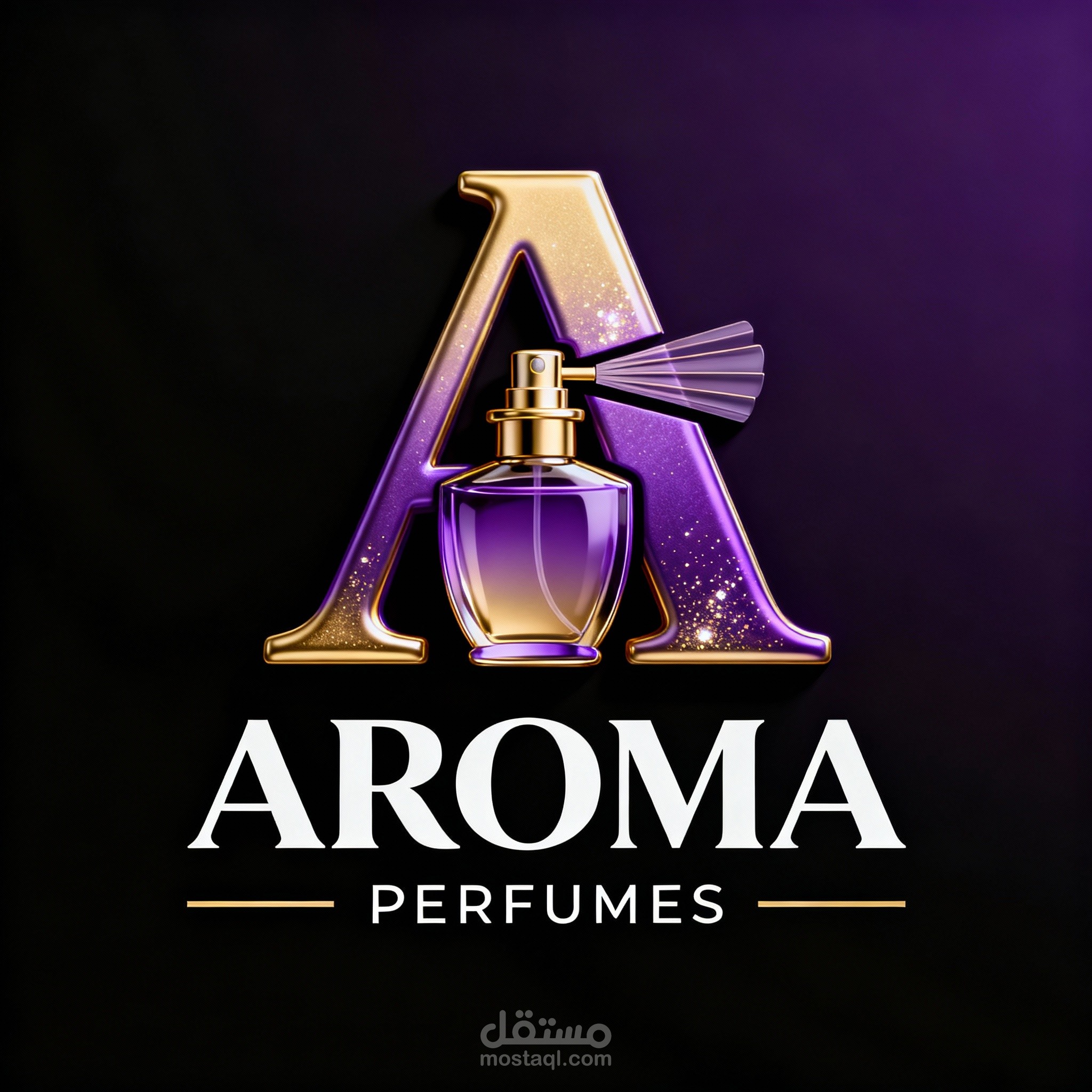 Luxury Logo Design for AROMA Perfumes