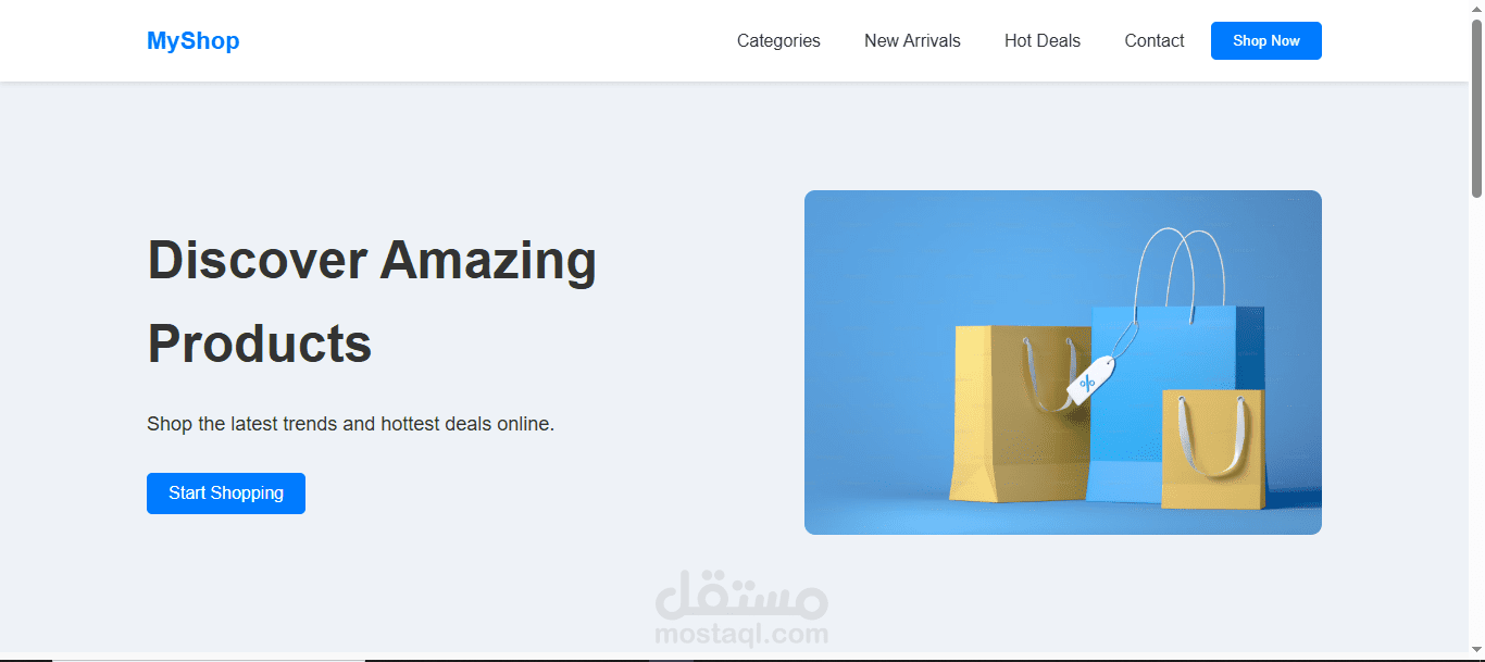 Modern E-commerce Landing Page