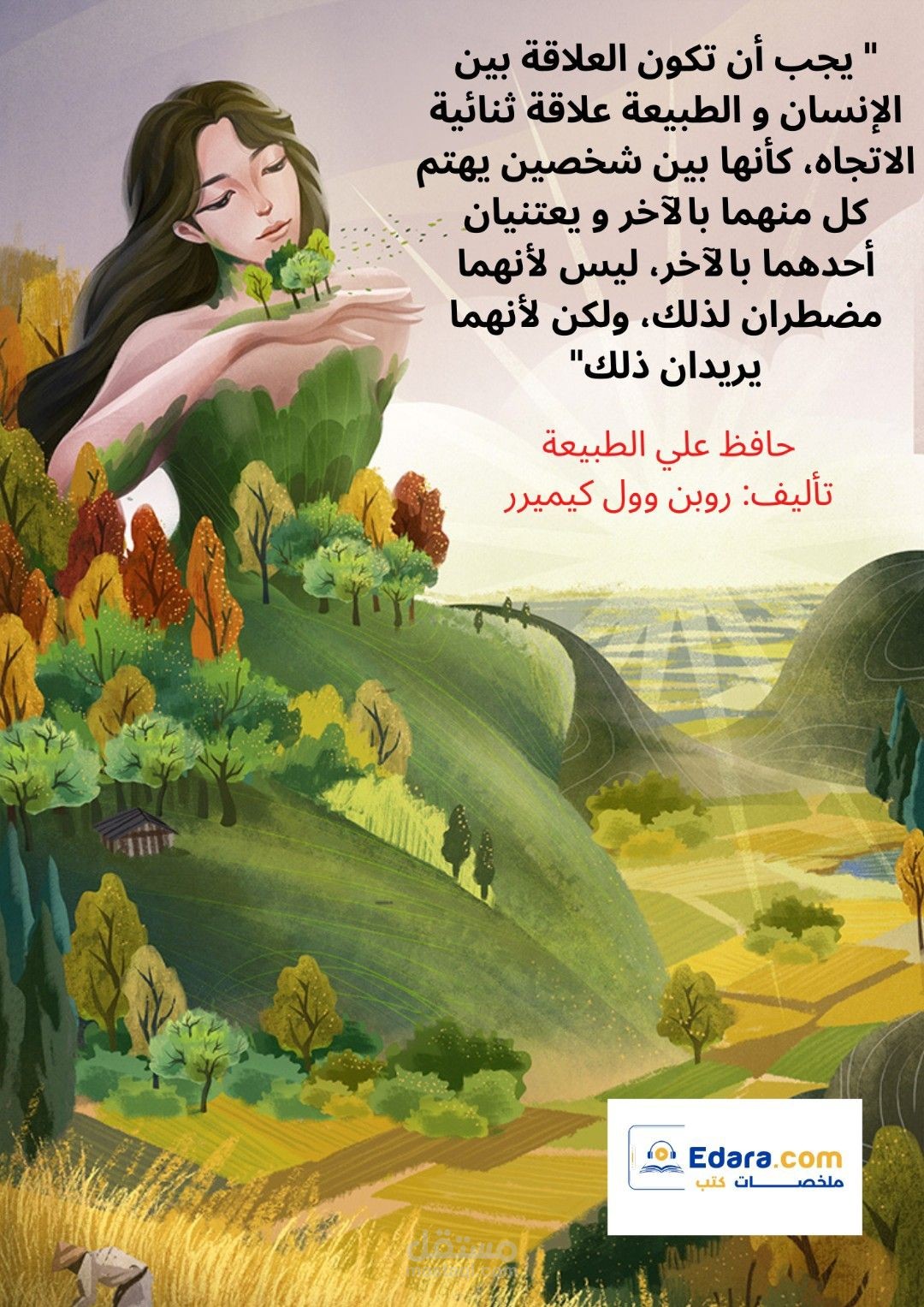 صورة إبداعية عن اقتباس من كتاب