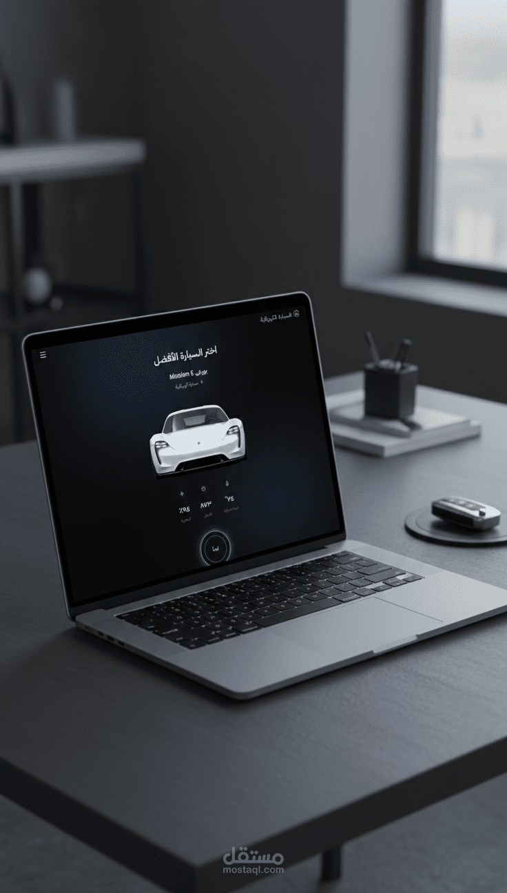 واجهة عرض سيارات كهربائية تفاعلية (Electric Cars Landing Page)
