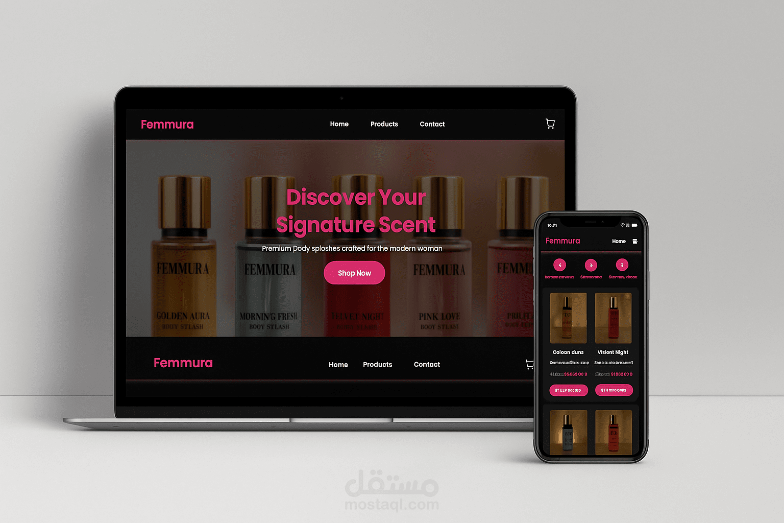 بناء موقع E-Commerce احترافي مع نظام سلة ودفع – Femmura