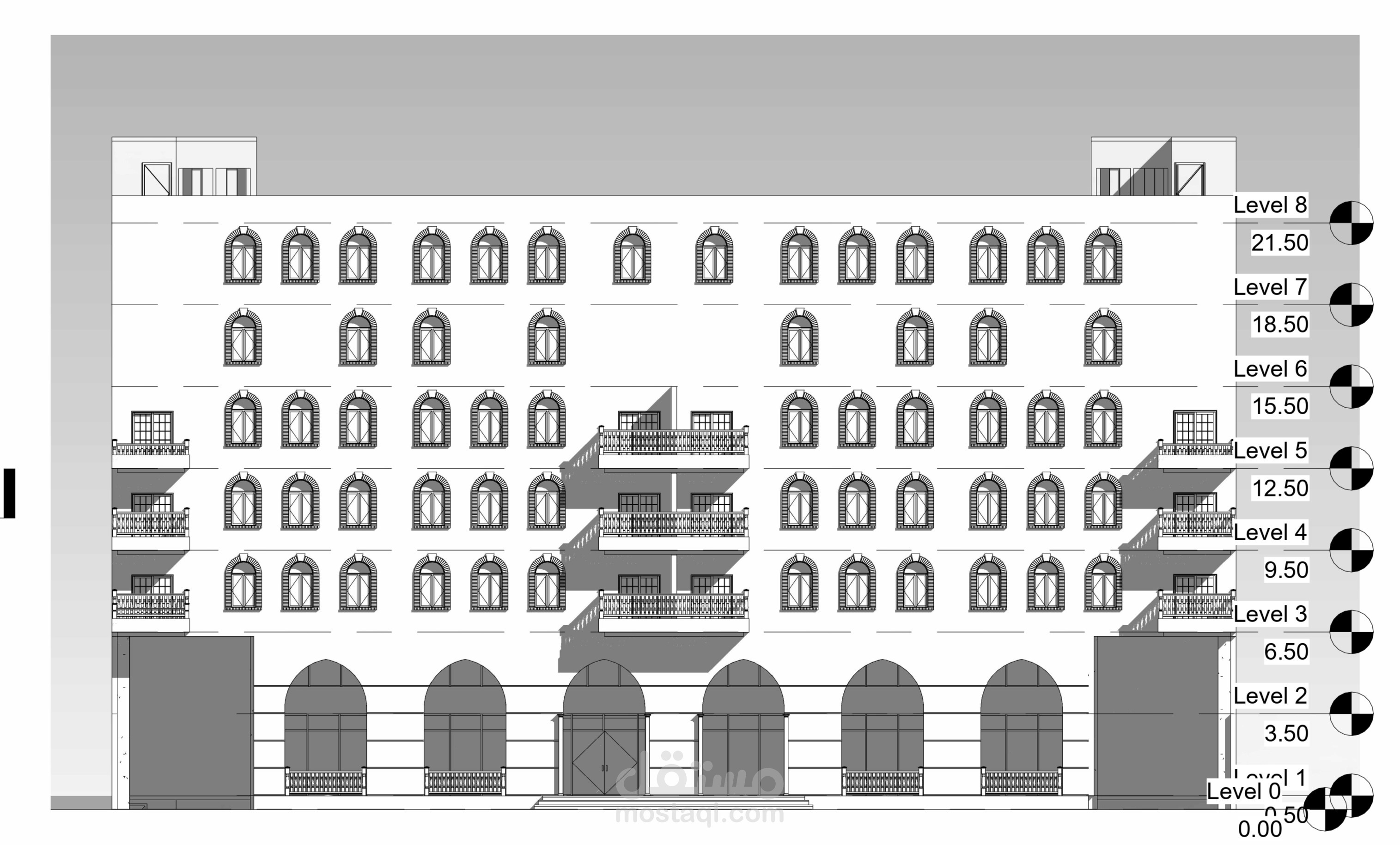 مشروع مبنى سكني–تجاري في وسط القاهرة