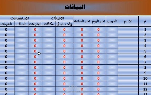 نظام متكامل لحساب الرواتب وإدارة الحضور والغياب مع قواعد بيانات مؤتمتة