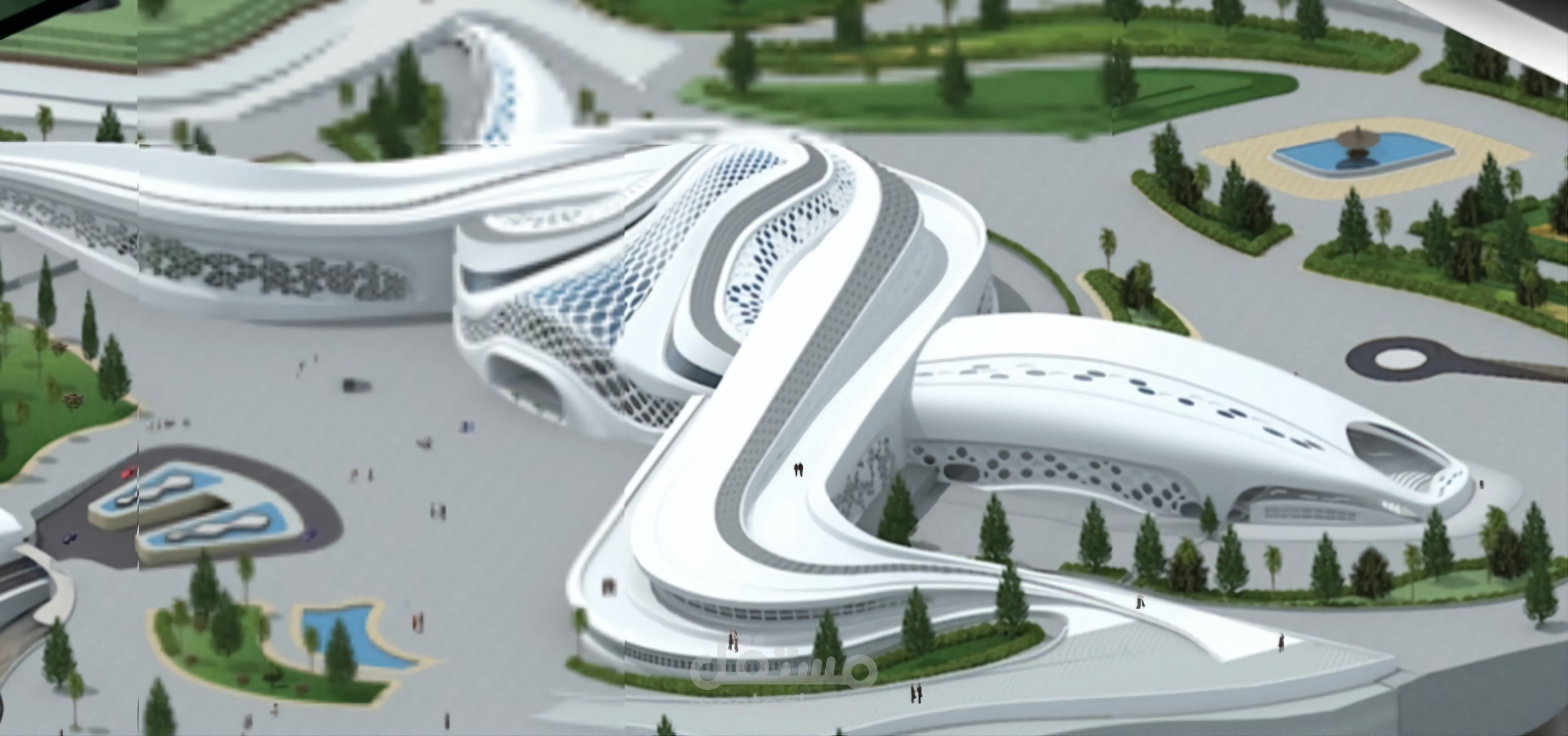 تصميم مركز ثقافي ترفيهي