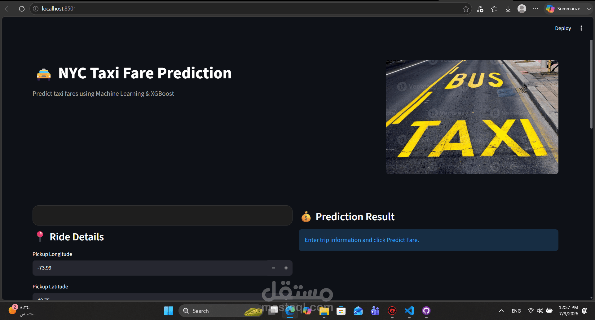 NYC Taxi Fare Prediction System