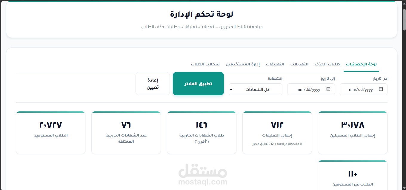 سيستم تقديمات جامعيه