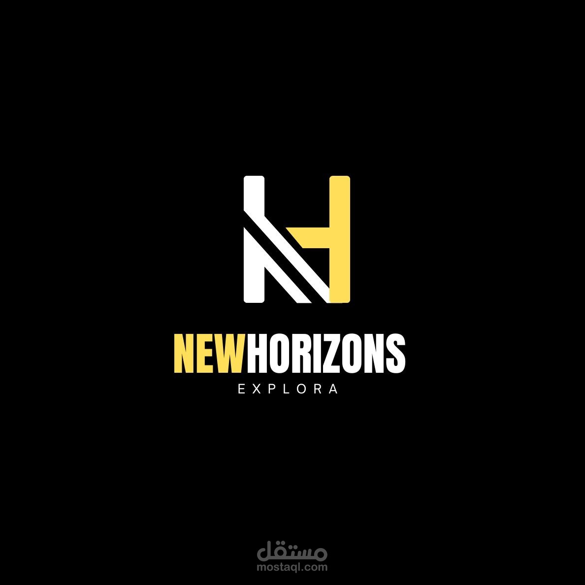 تصميم شعار احترافي مبتكر لعلامة NEW HORIZONS