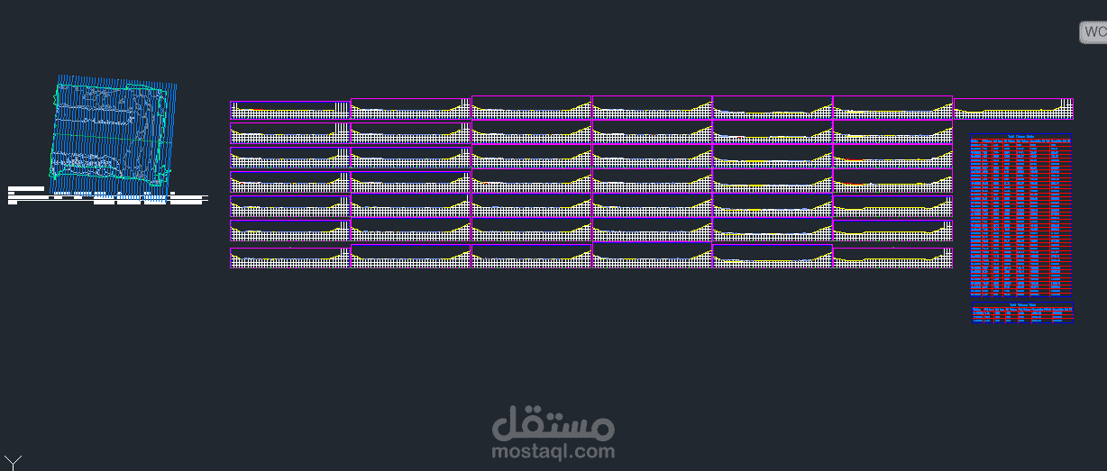 حساب كمية حفر واعدا تقرير نهائي لموقع داخل مشروع نيوم the line