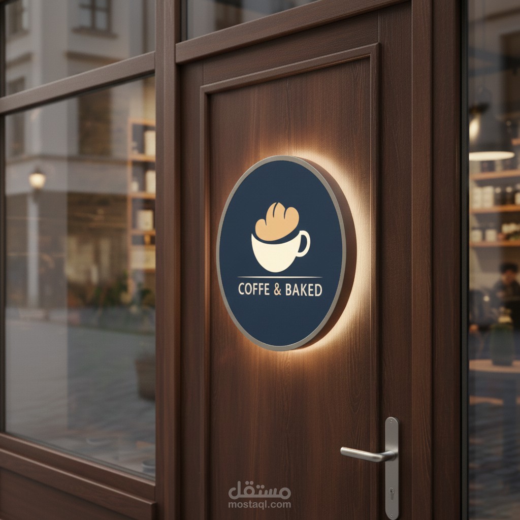 تصميم هوية بصرية// متكاملة لمقهى ومخبز (Coffe & Baked) | تجربة بصرية دافئة وعصرية