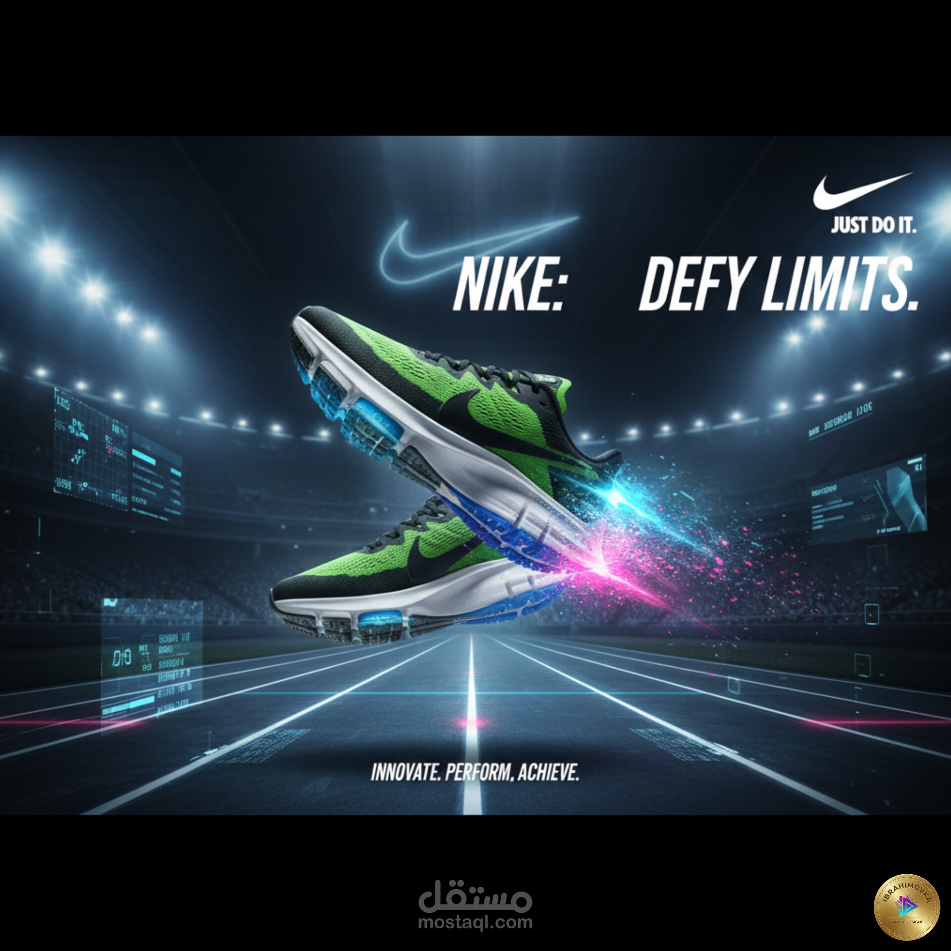 أحد الاعمال مع شركة Nike