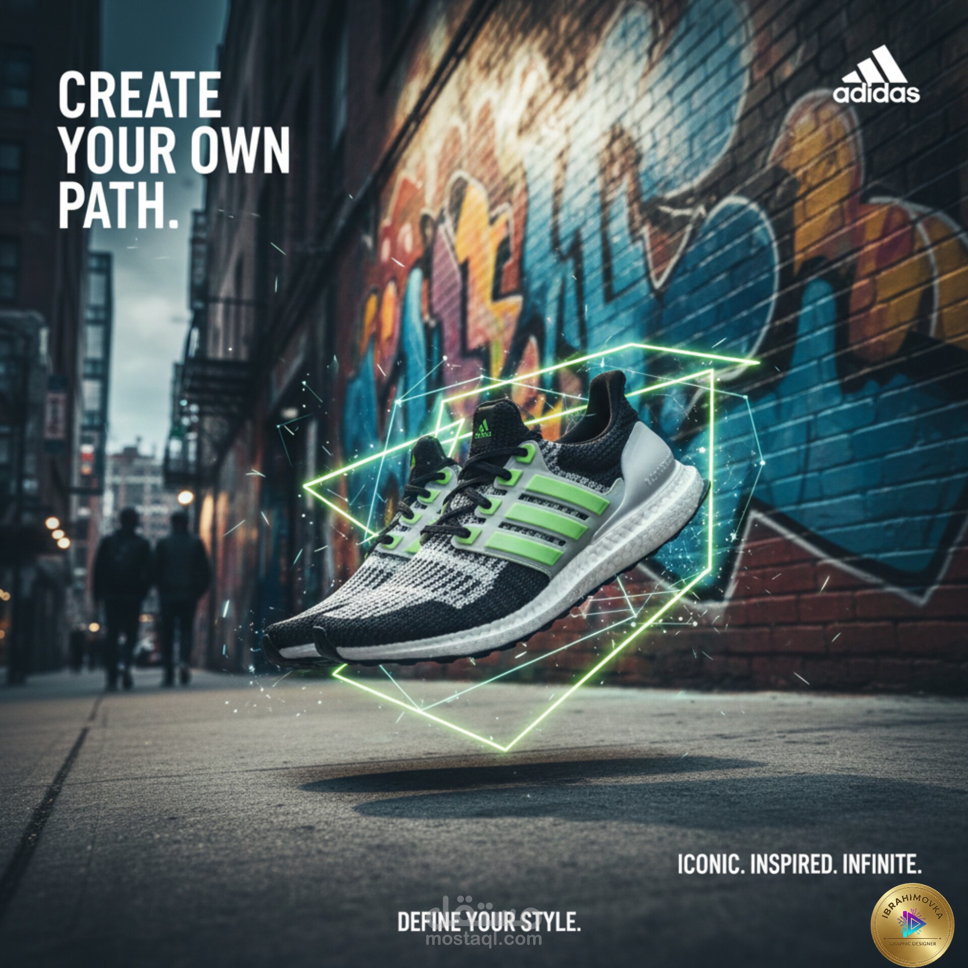 أحد الاعمال مع شركة Adidas